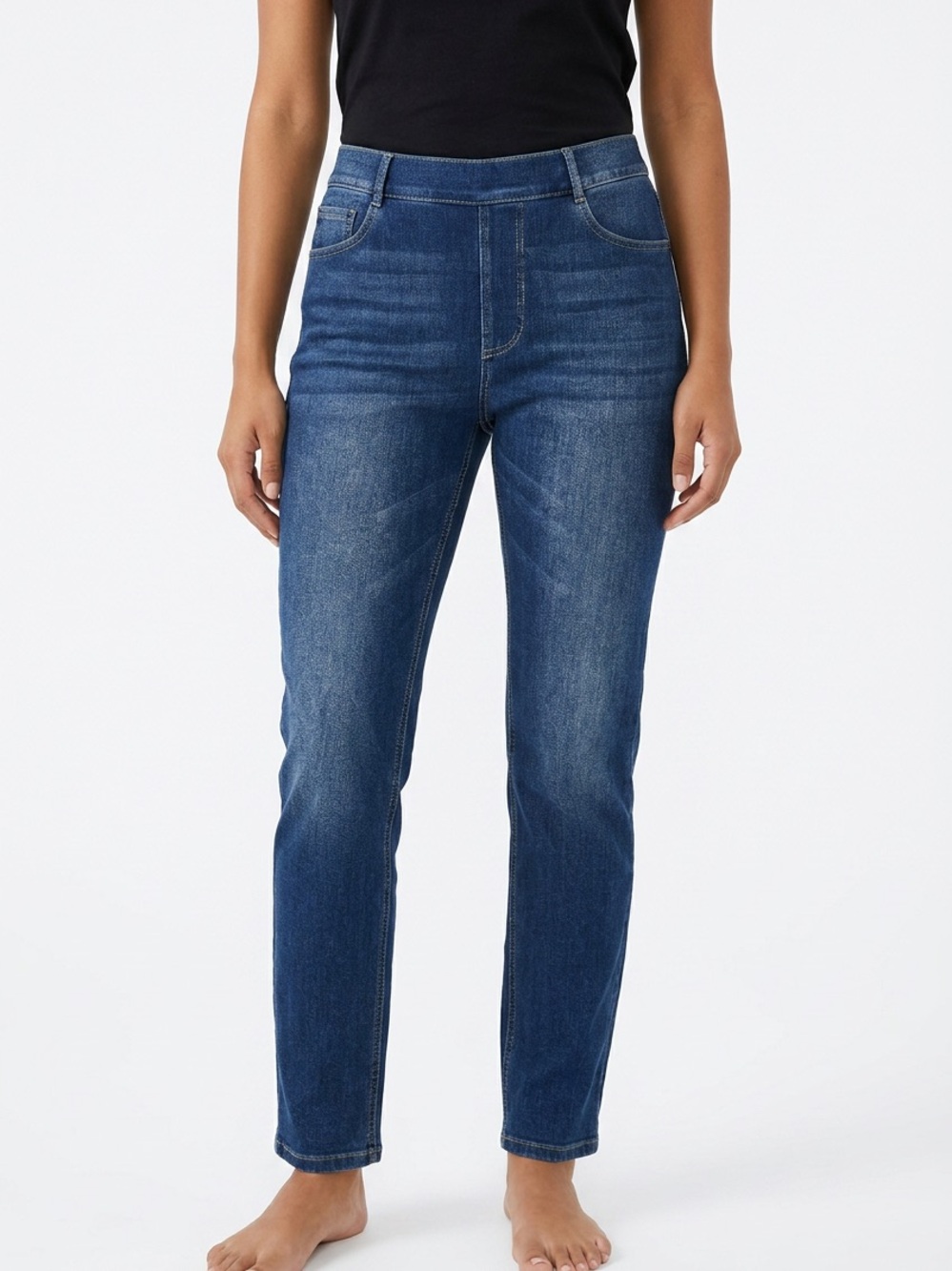 HALARA | NEW Dark Blue Straight-Leg Jeans Women’s Size Medium Regular